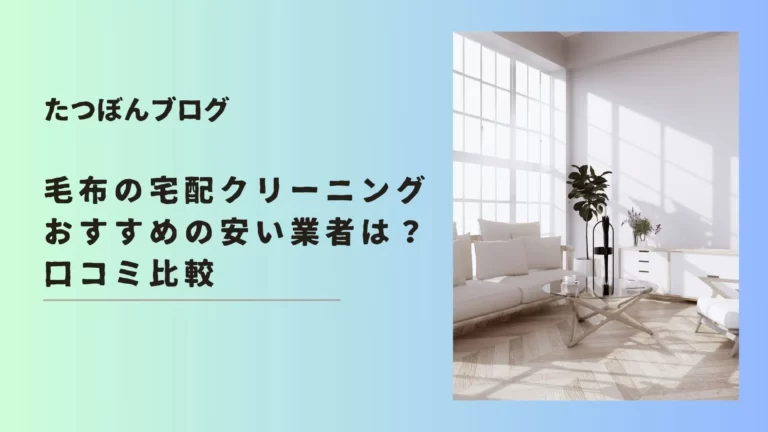 毛布の宅配クリーニング-おすすめの安い業者は？口コミ比較